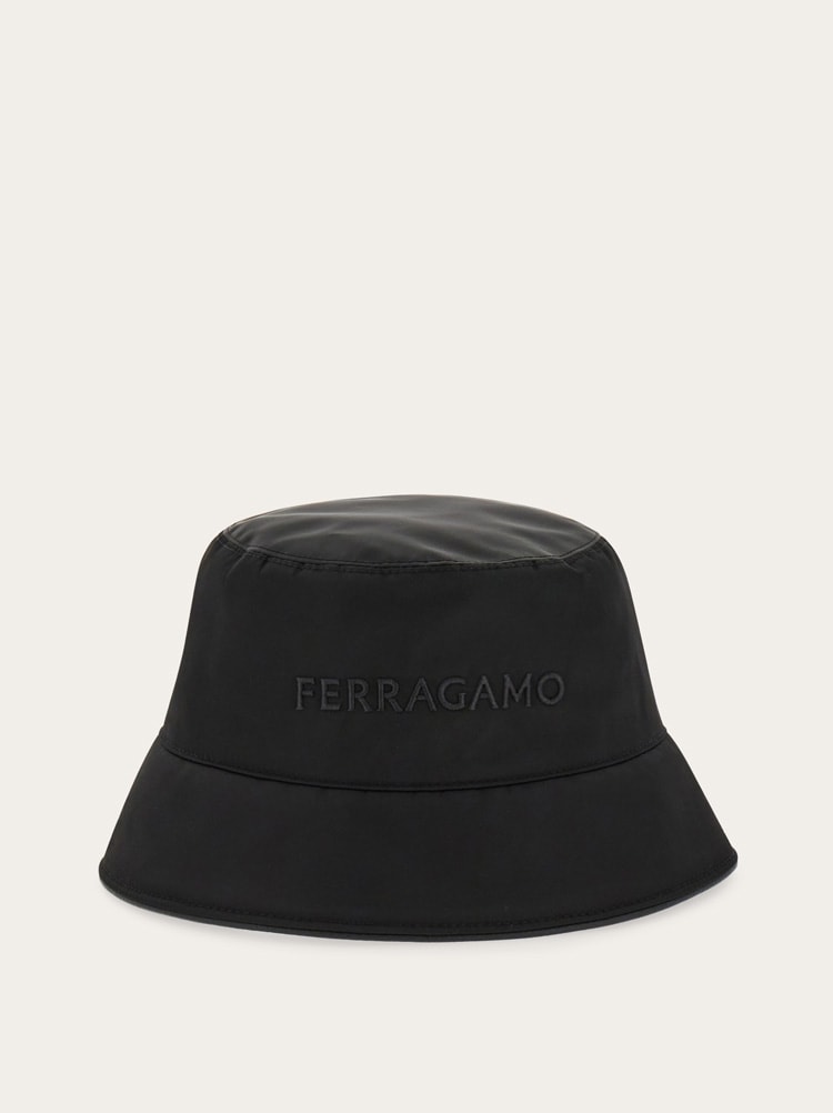 Bucket hat with embroidered logo Gallery image 1