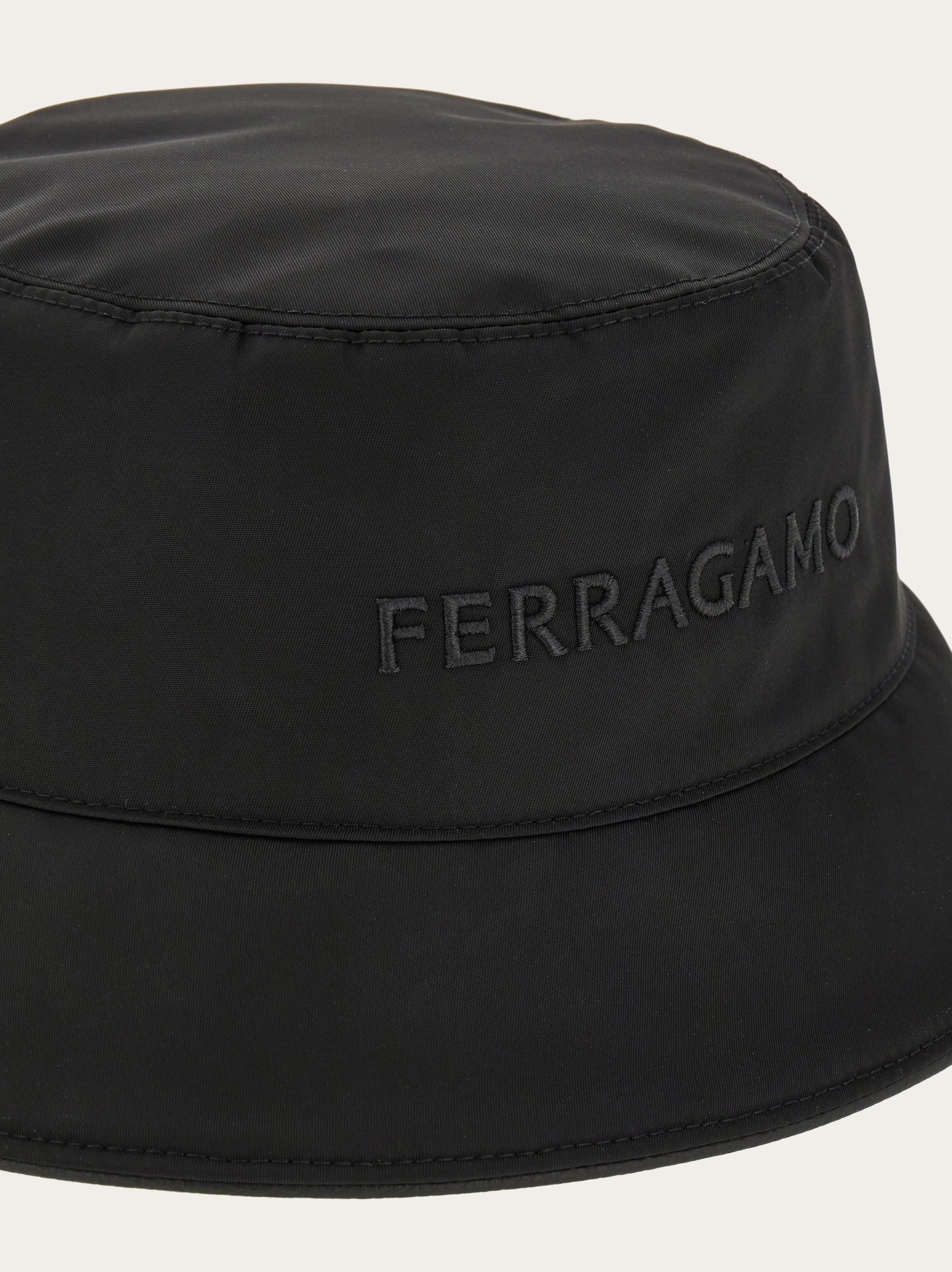 Bucket hat with embroidered logo - Men | Ferragamo
