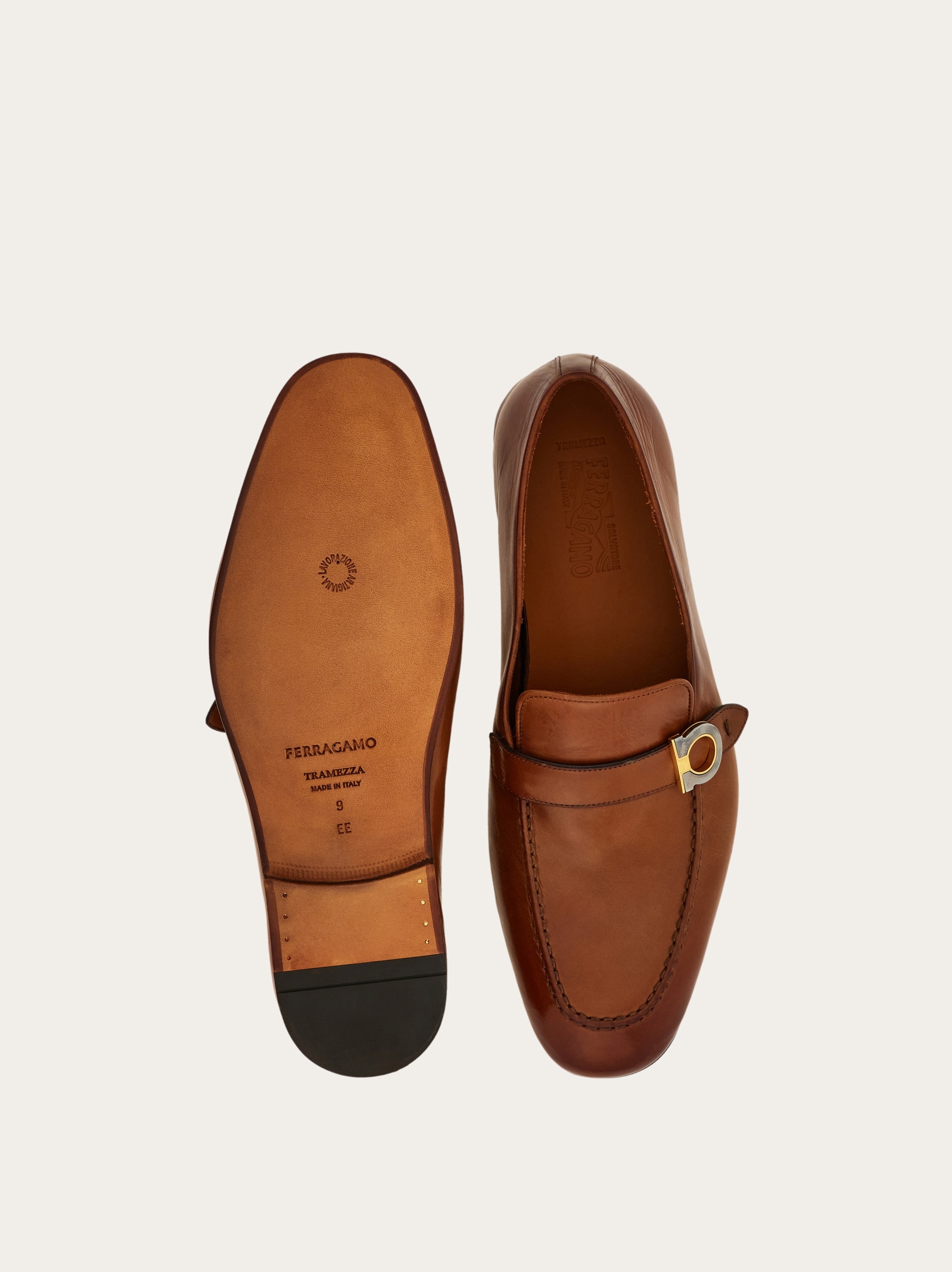 Tramezza loafer with Gancini ornament - Men | Ferragamo