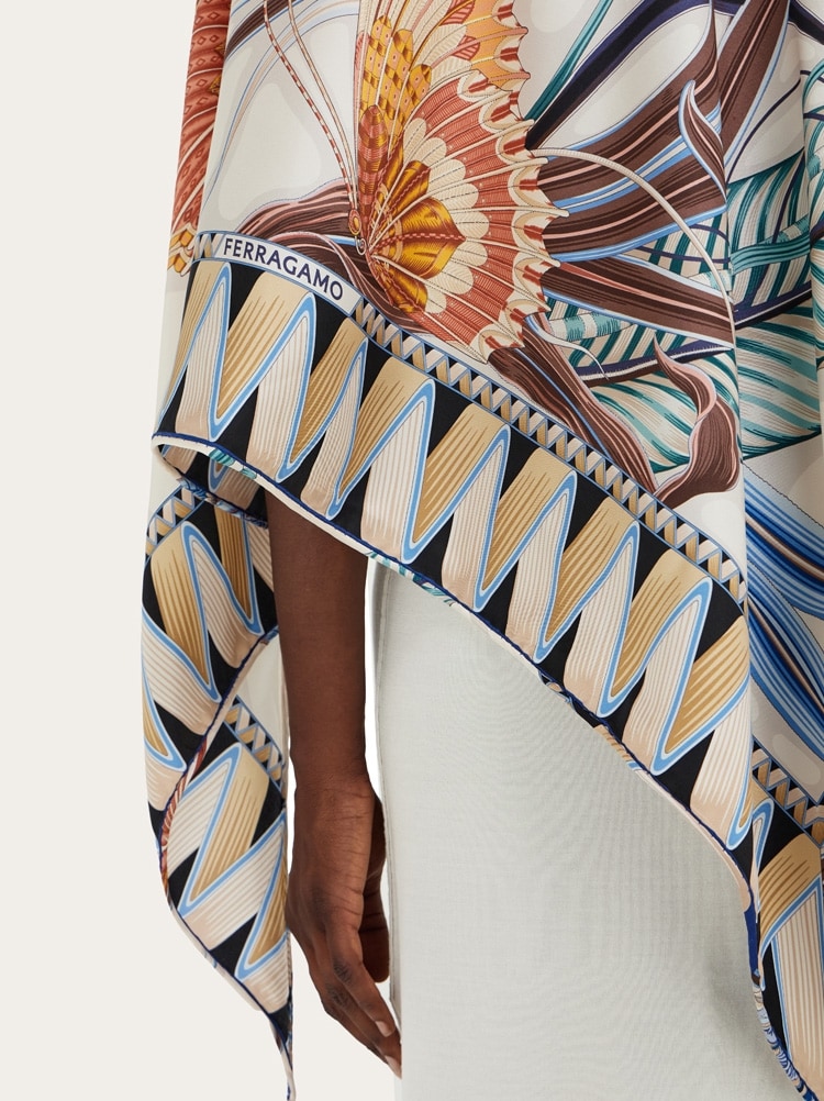 Giada print triangle foulard Gallery image 5