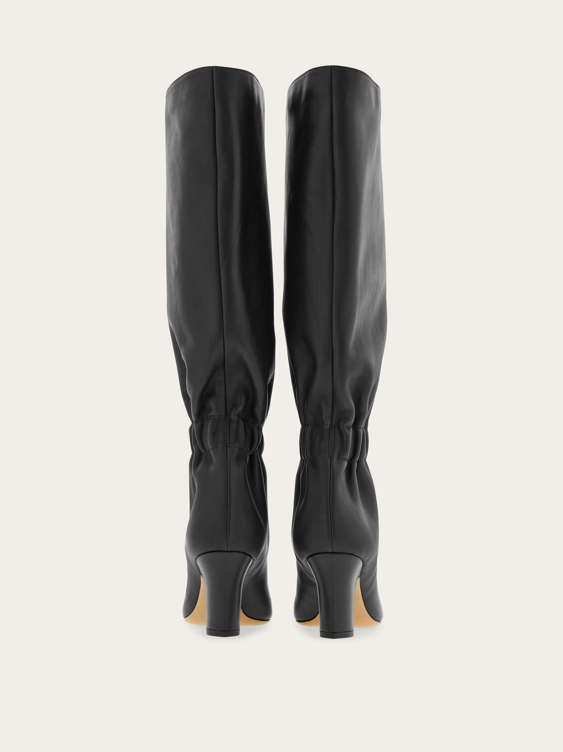 Knee boot with ruched detail - Women | Ferragamo