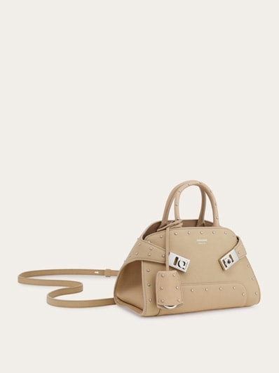 [Salvatore Ferragamo]ミニボウ付きミュール Hug handbag (XS) - Women | Ferragamo