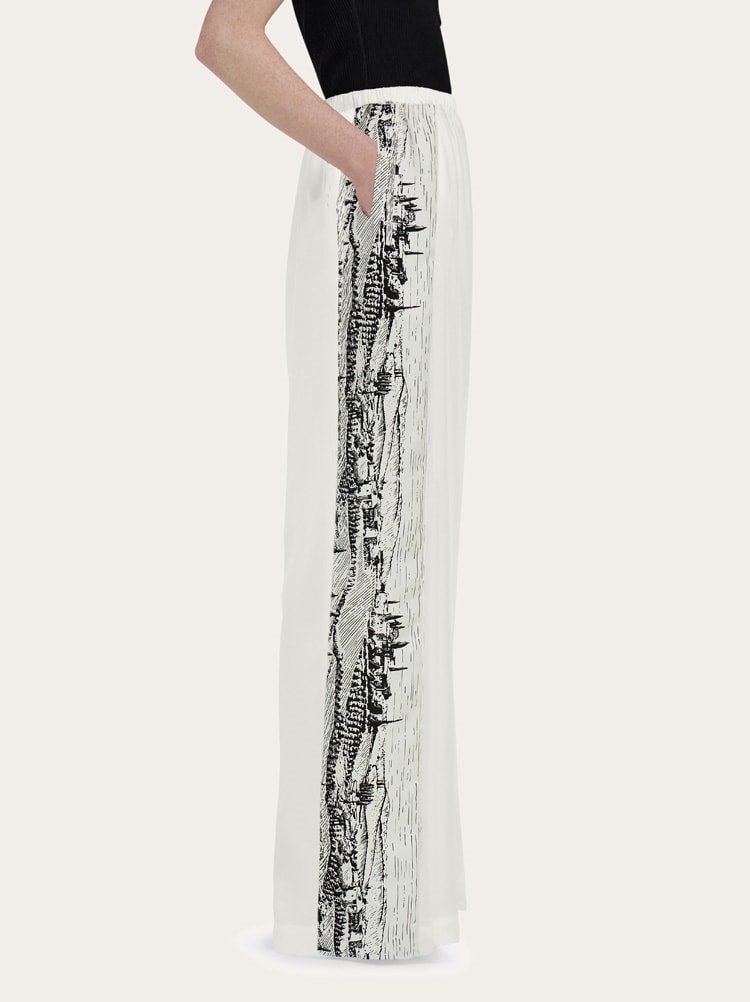 Back to Earth - Silk trouser - Women | Ferragamo