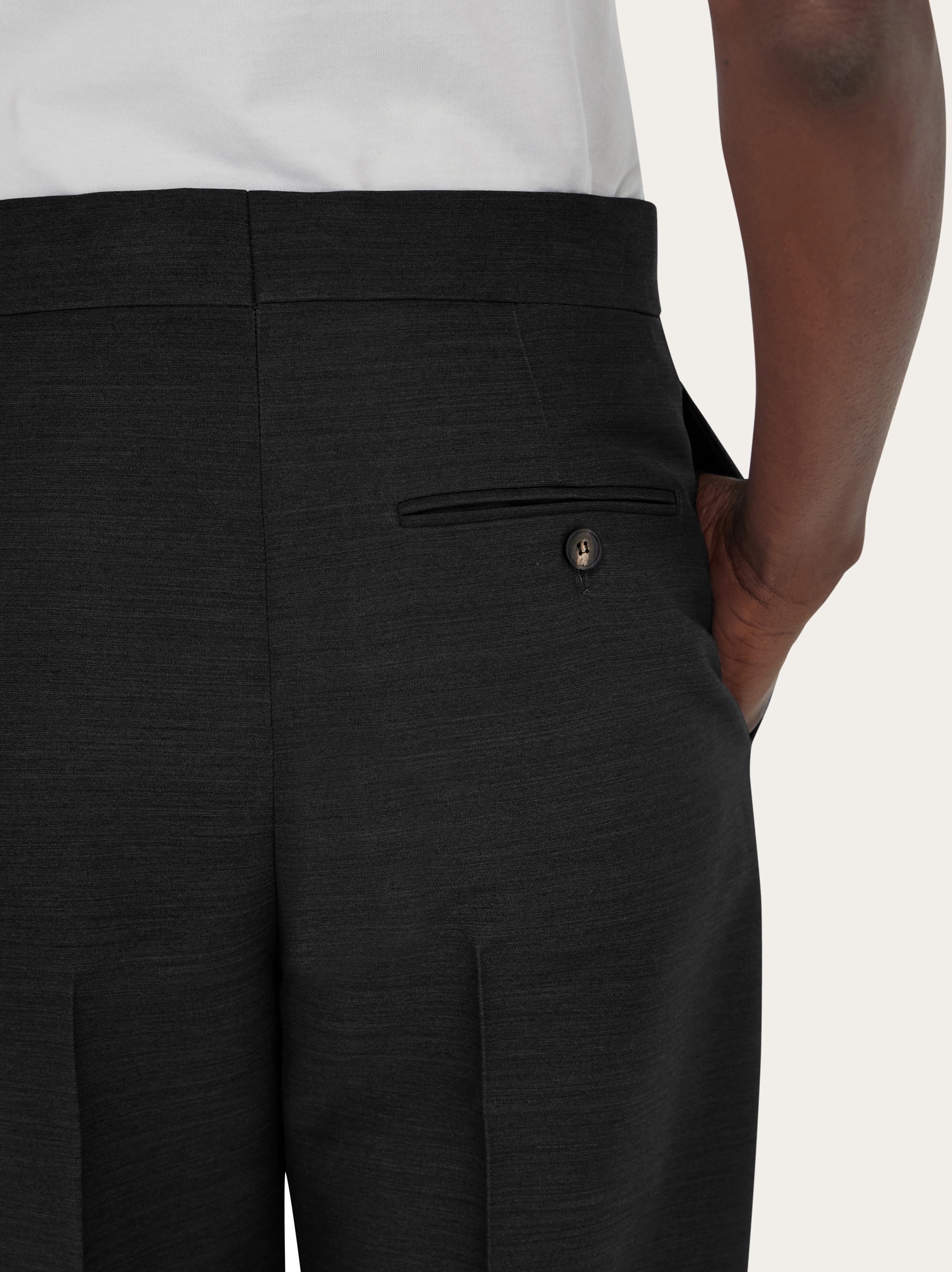 Wool faille trouser - Women | Ferragamo