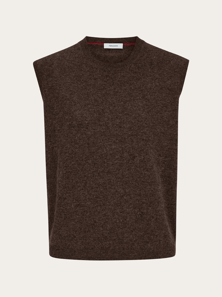 Sleeveless cashmere top Gallery image 1