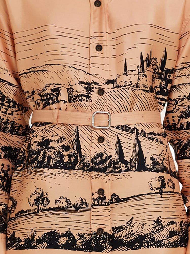 Back to Earth - Printed shirt dress Gallery image 4