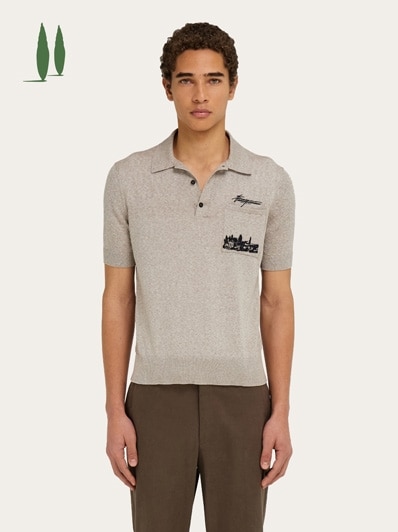 VIP【関税送料無料】希少 FERRAGAMO COTTON SHIRT VIP【関税送料無料】希少 FERRAGAMO LOGO COTTON T-SHIRT