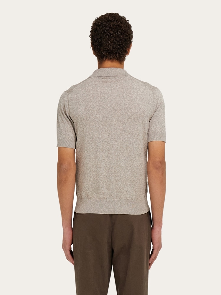 Back to Earth - Tuscany print polo shirt Gallery image 3