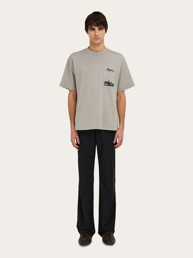 Tuscany print T-shirt Gallery image 5