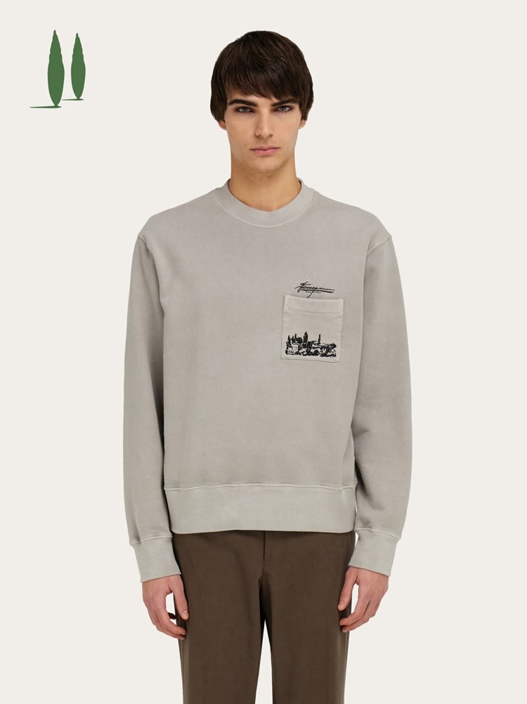 Back to Earth - Tuscany print sweatshirt Gallery image 2
