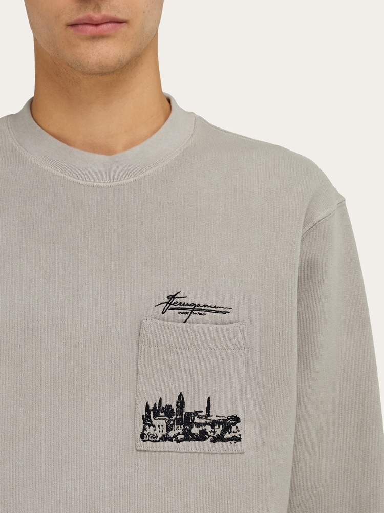 Back to Earth - Tuscany print sweatshirt Gallery image 4