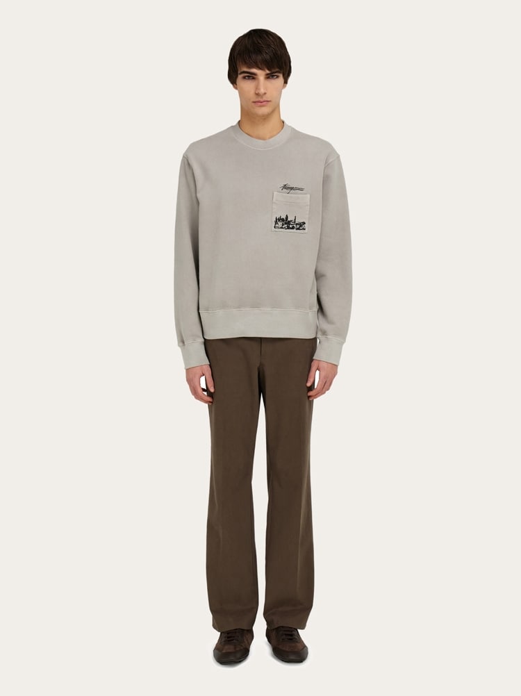 Back to Earth - Tuscany print sweatshirt Gallery image 5