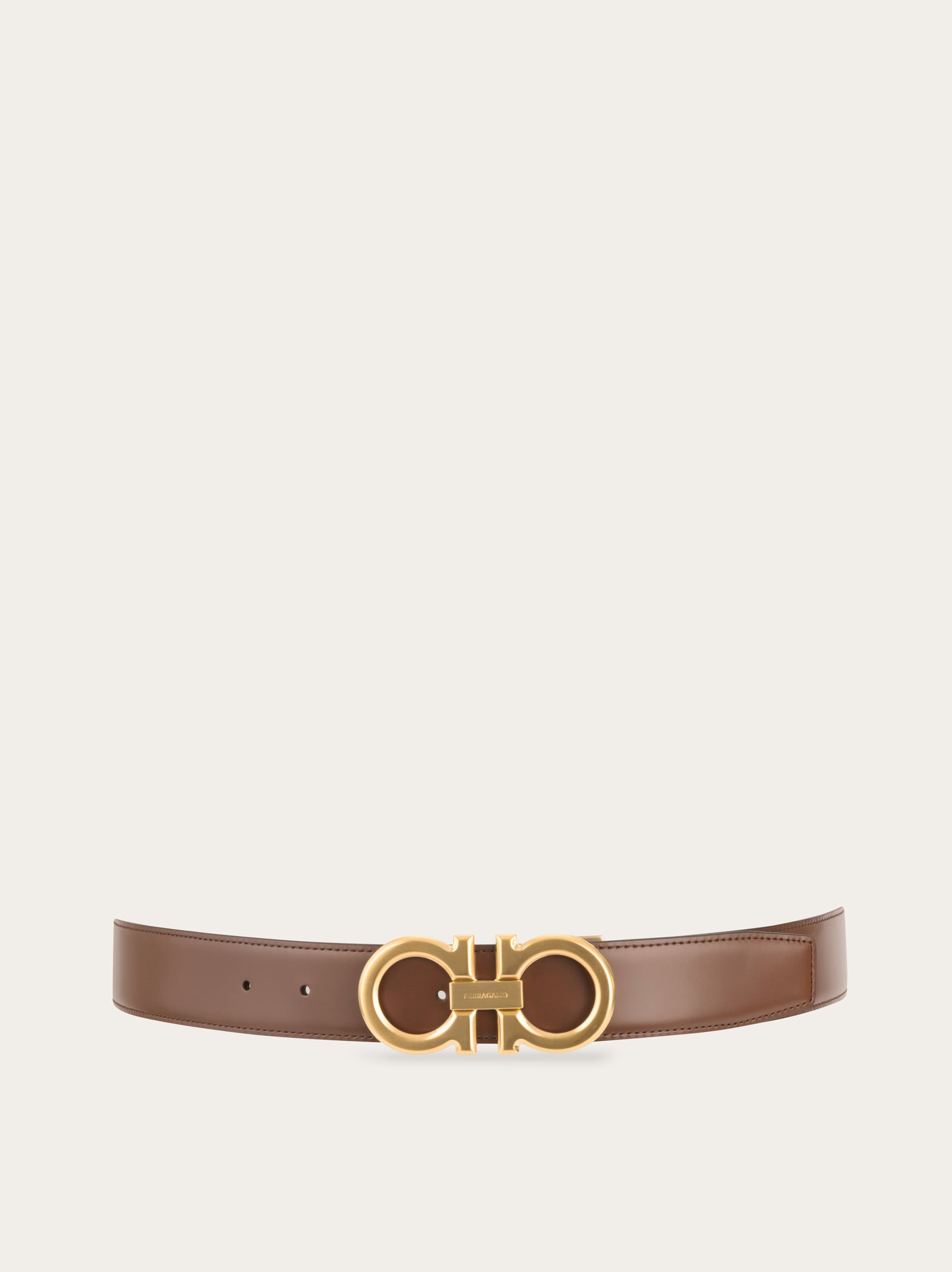 Reversible and adjustable Gancini belt - Men | Ferragamo