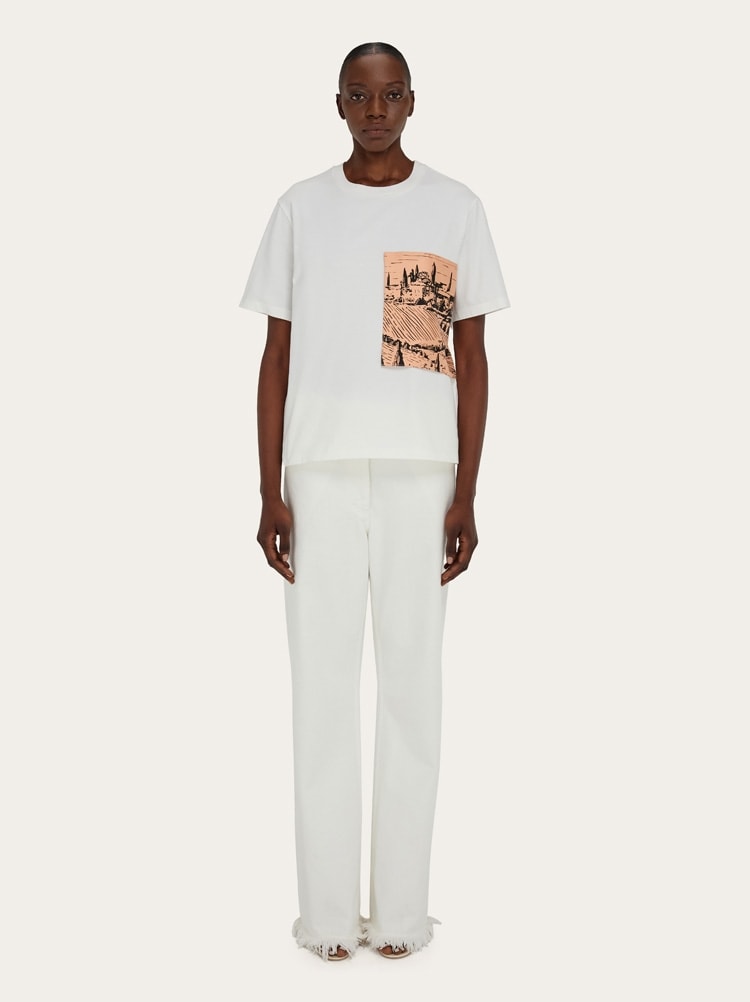 Back to Earth - T-shirt with pocket detail Gallery image 5