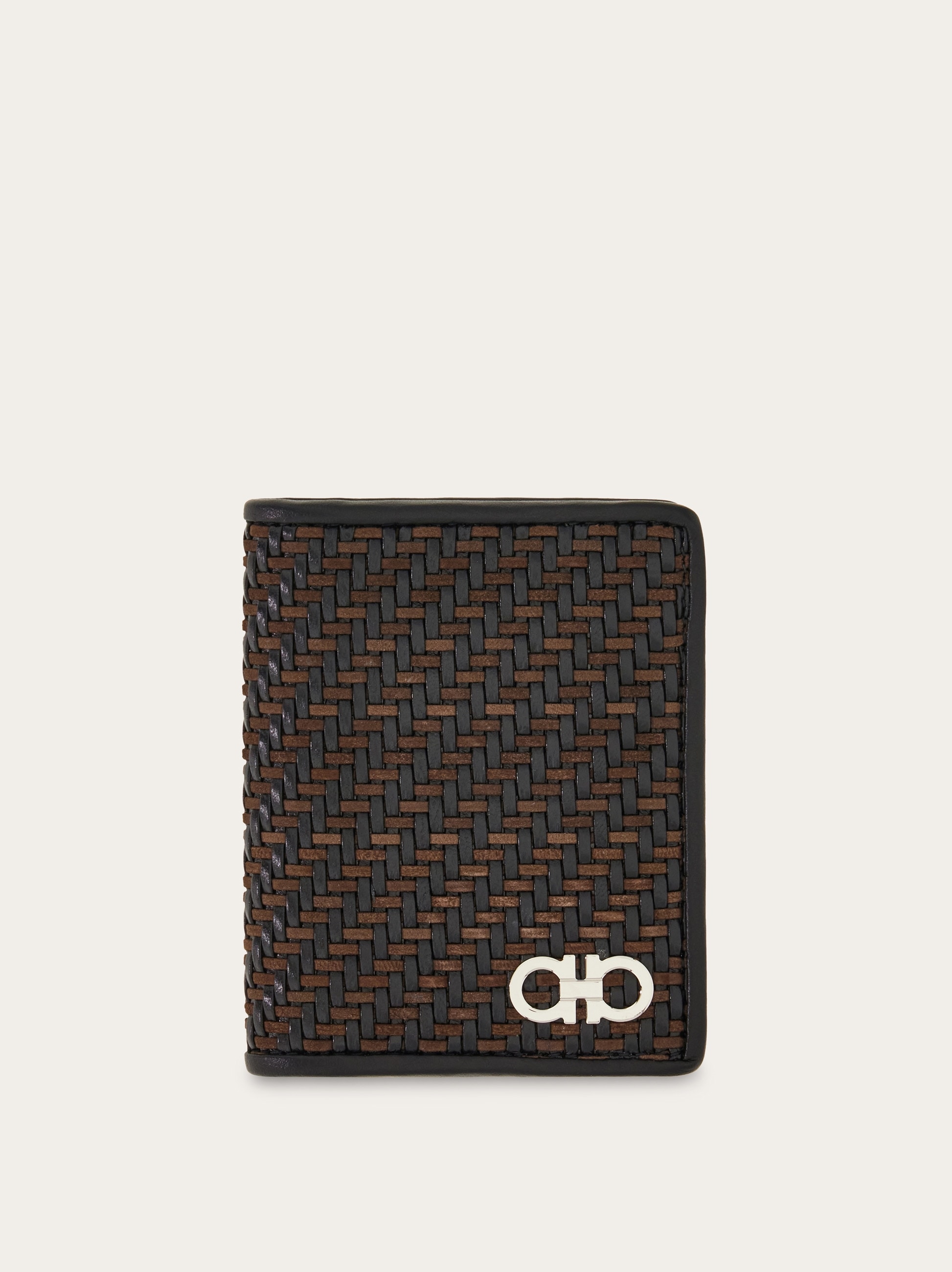 Woven credit card holder - Men | Ferragamo
