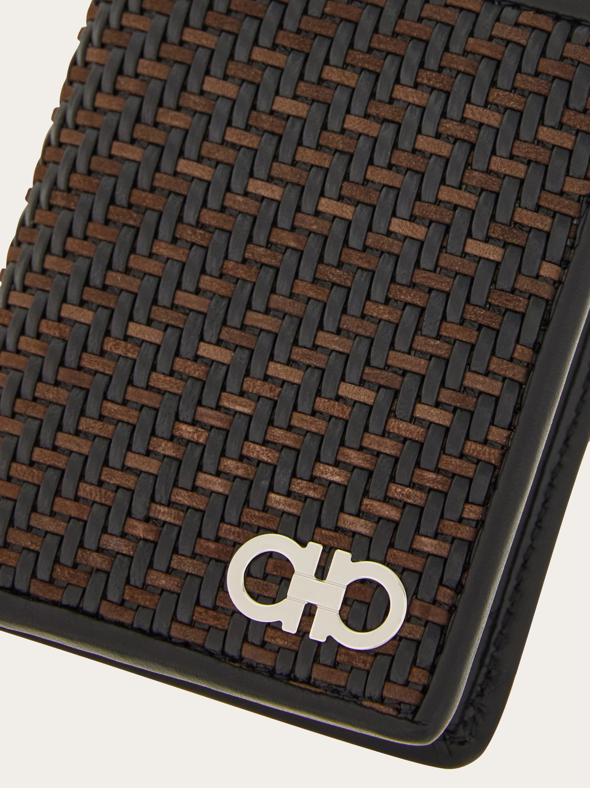 Woven credit card holder - Men | Ferragamo