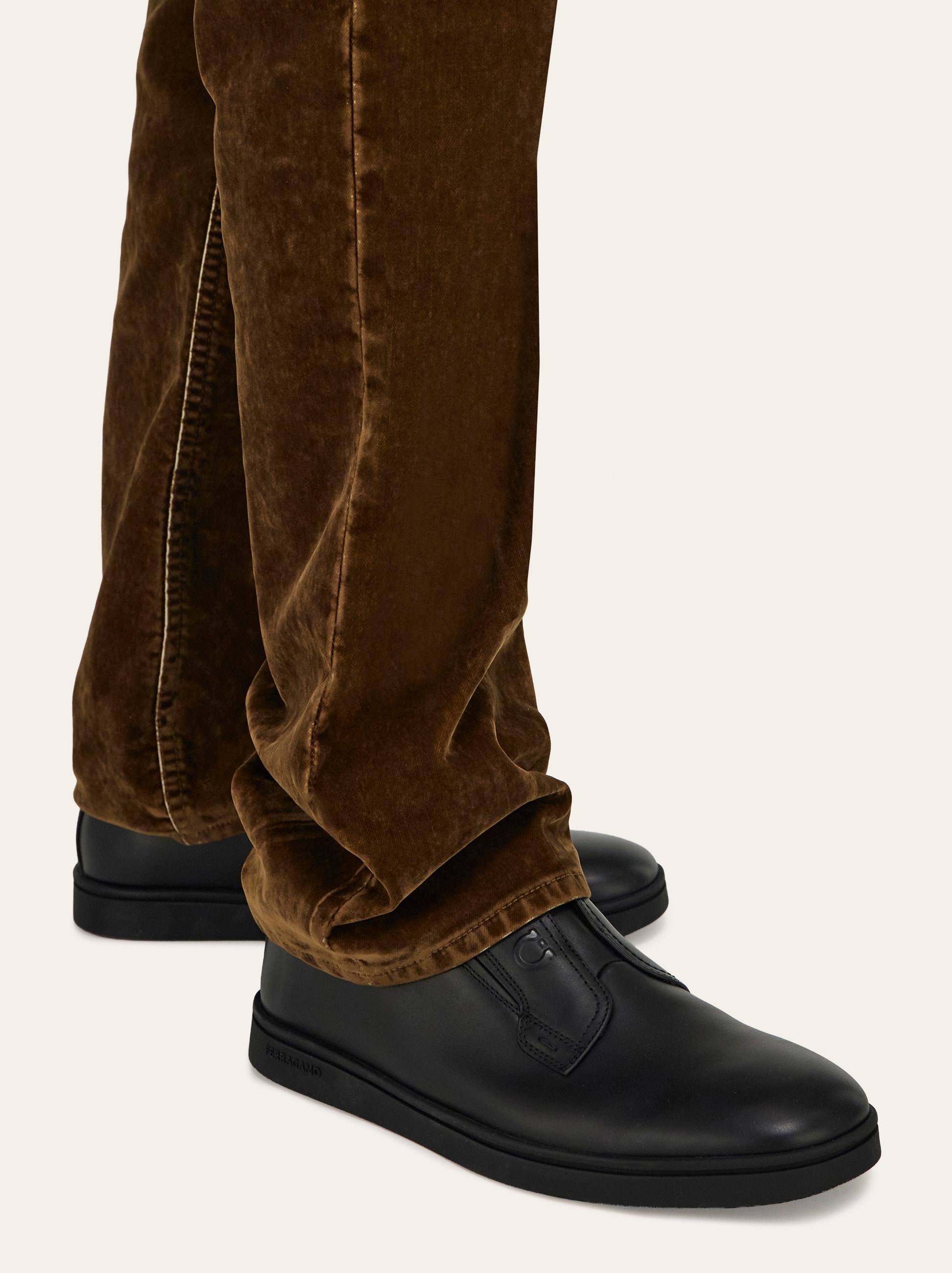 Ferrgamo brown slip on derby. Derby slip-on - Men | Ferragamo main image 3