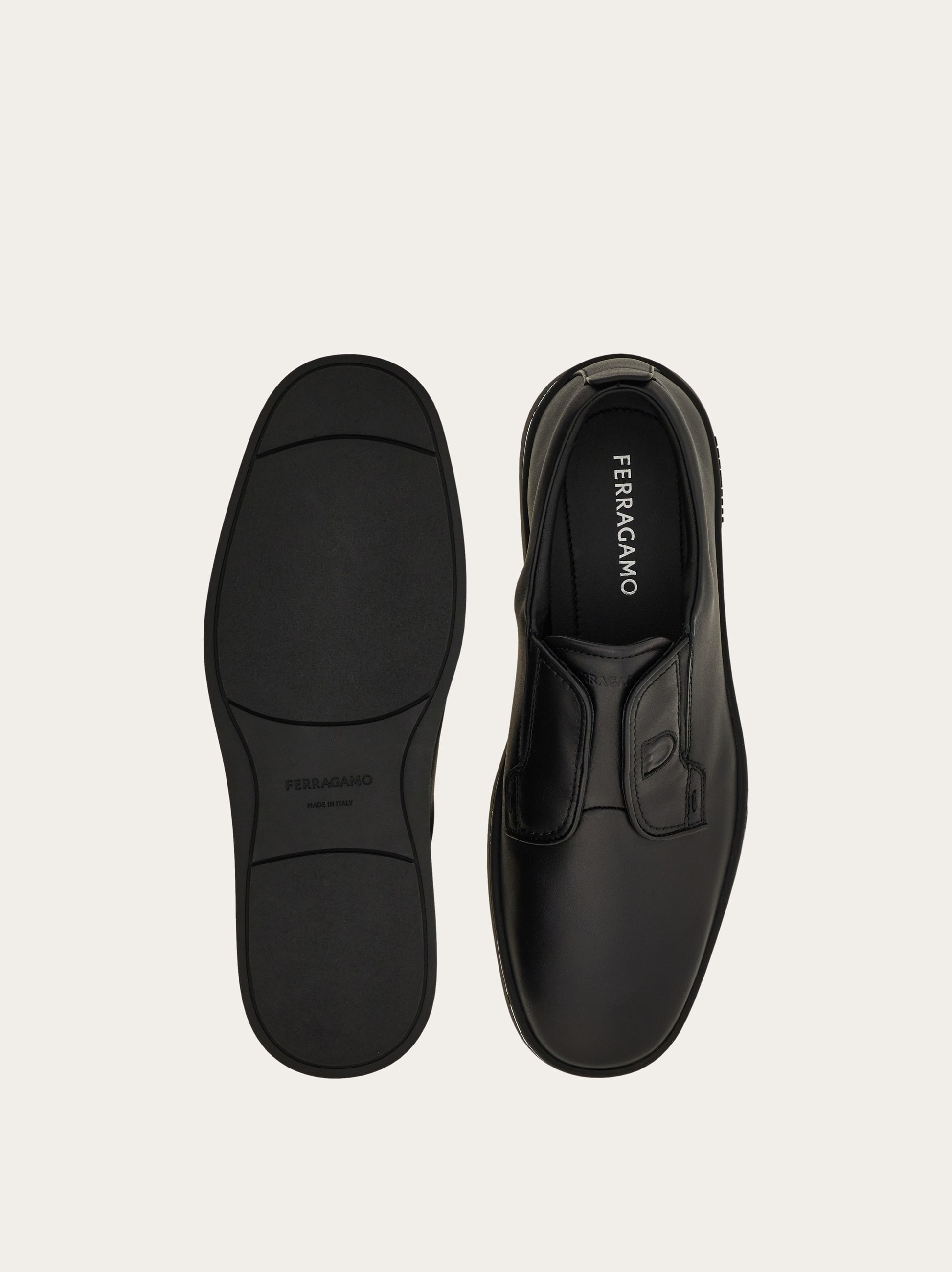 スニーカー FERRAGAMO FW25 ALFIE (02A000 0787042) Ferragamo - Alfie Navy Suede Slip-On Sneaker | Mitchell Stores