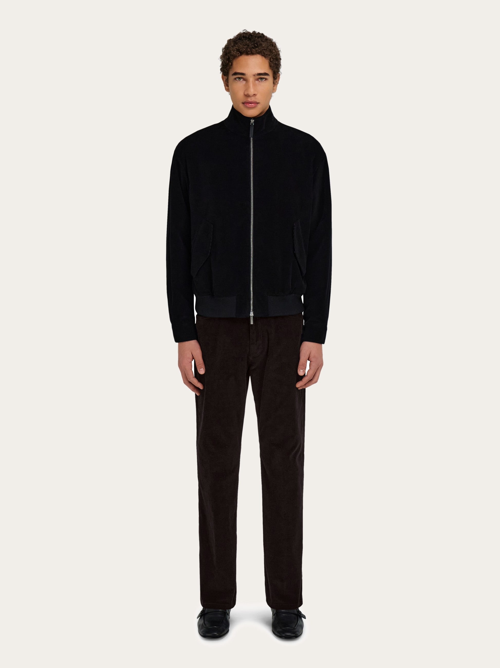 パンツ FERRAGAMO Stretched pleated trousers Black Salvatore Ferragamo Stretched Pleated Trousers | ShopSimon
