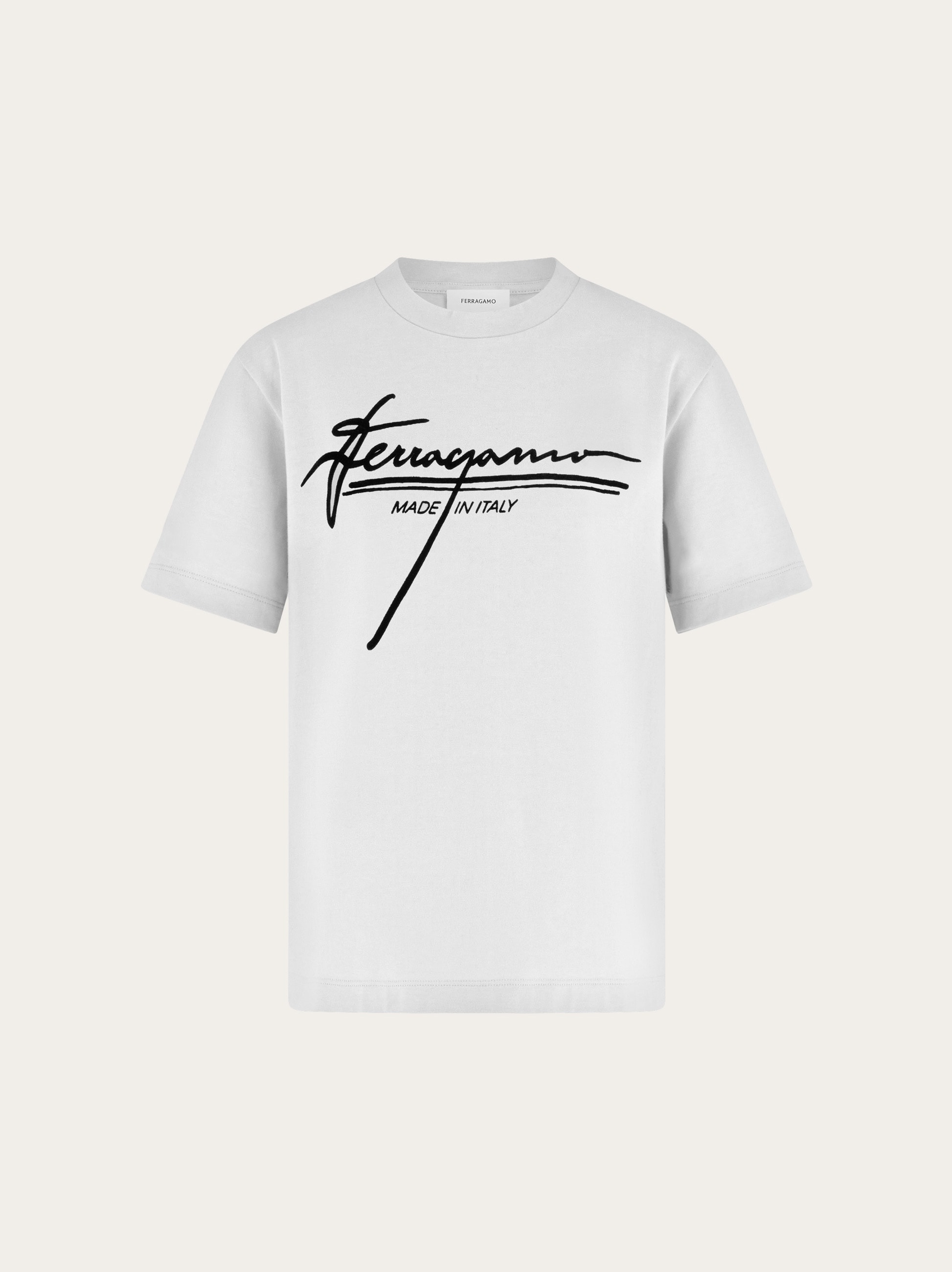 T-shirt with signature detail - Women | Ferragamo