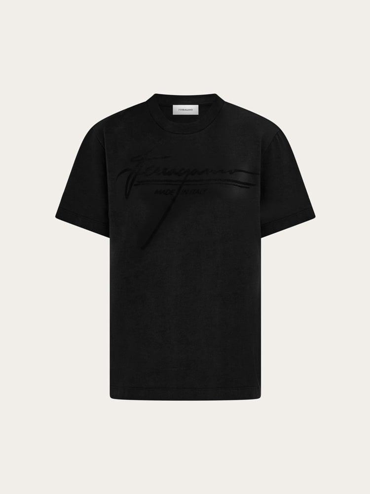 T-shirt with signature detail Gallery image 1
