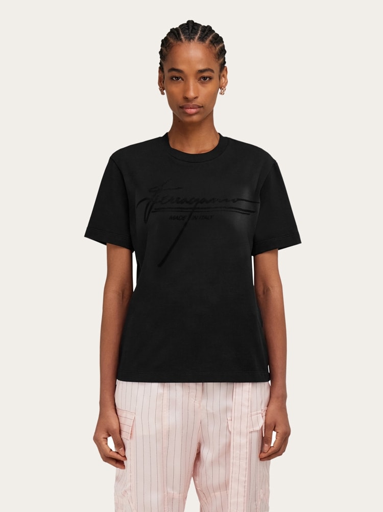 T-shirt with signature detail Gallery image 2