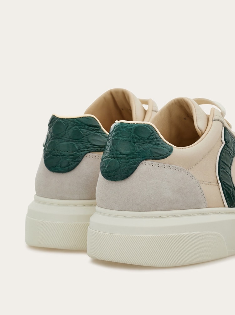 Low-top sneaker with Gancini detail Gallery image 4