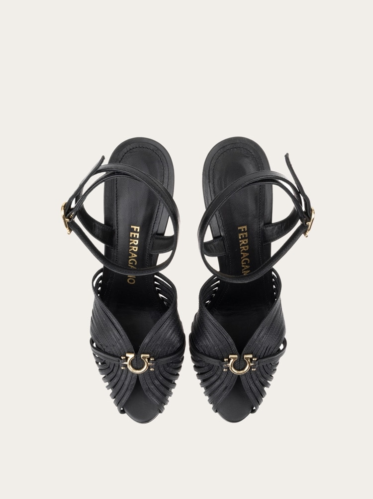Sandal with Gancini element Gallery image 3
