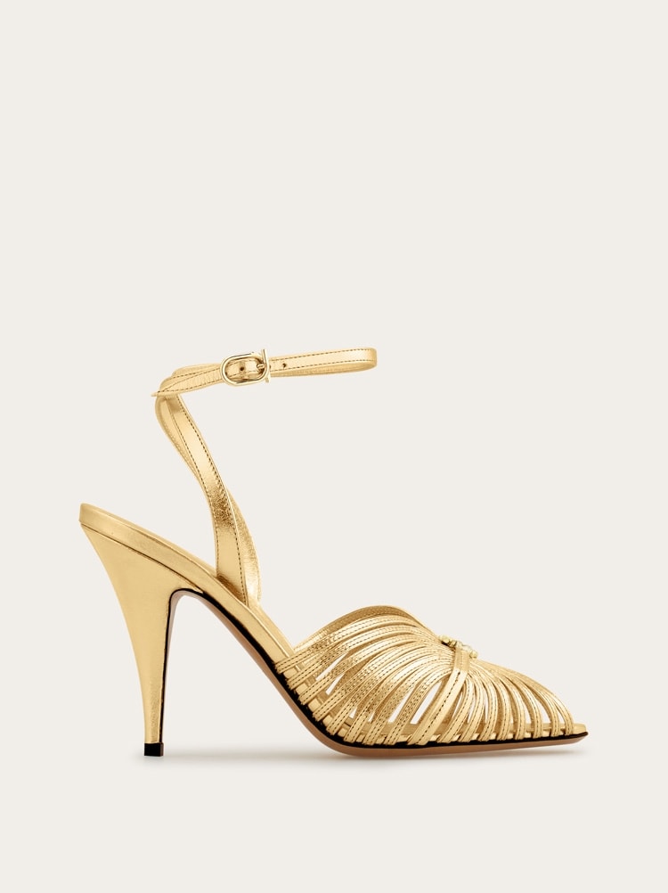 Sandal with Gancini element Gallery image 1