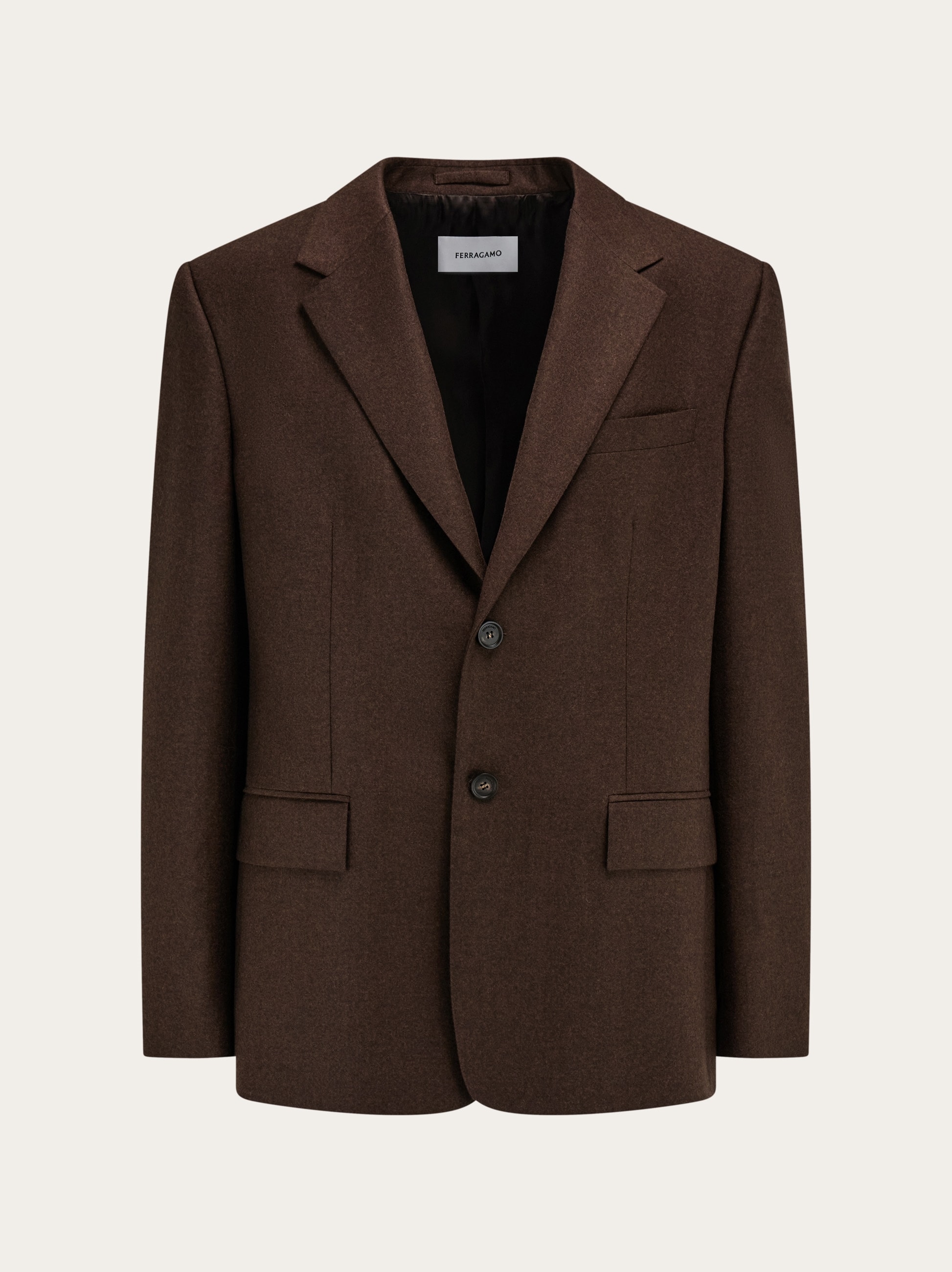 Single breasted flannel blazer - Men | Ferragamo Single breasted flannel blazer - Men | Ferragamo