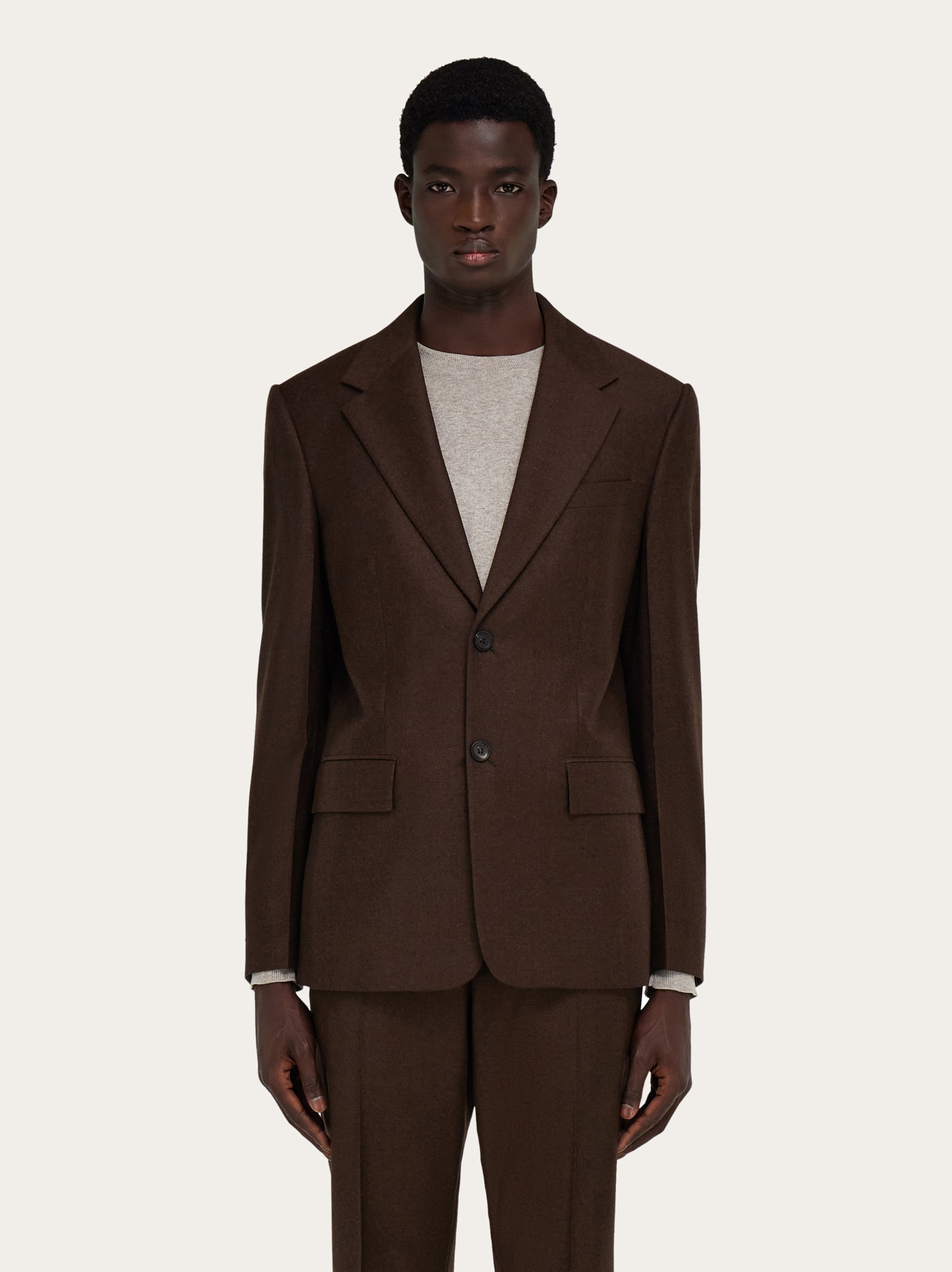 Single breasted flannel blazer - Men | Ferragamo