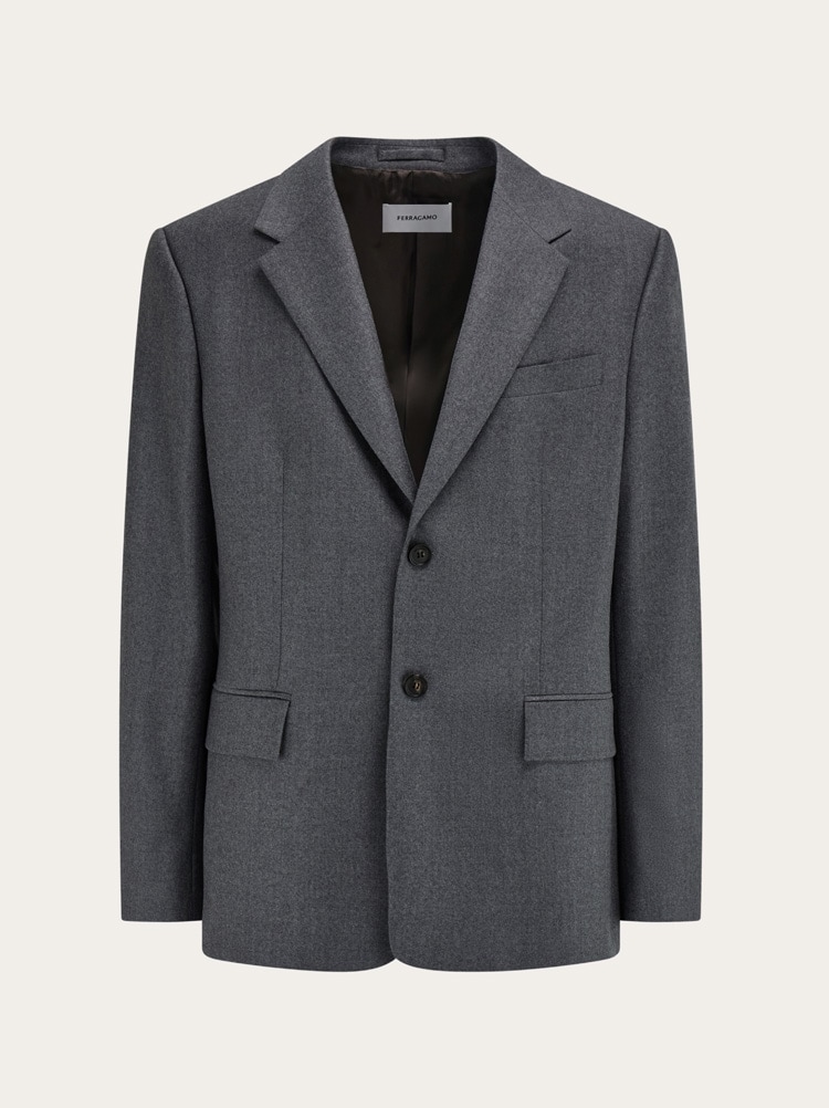 Single breasted flannel blazer Gallery image 1