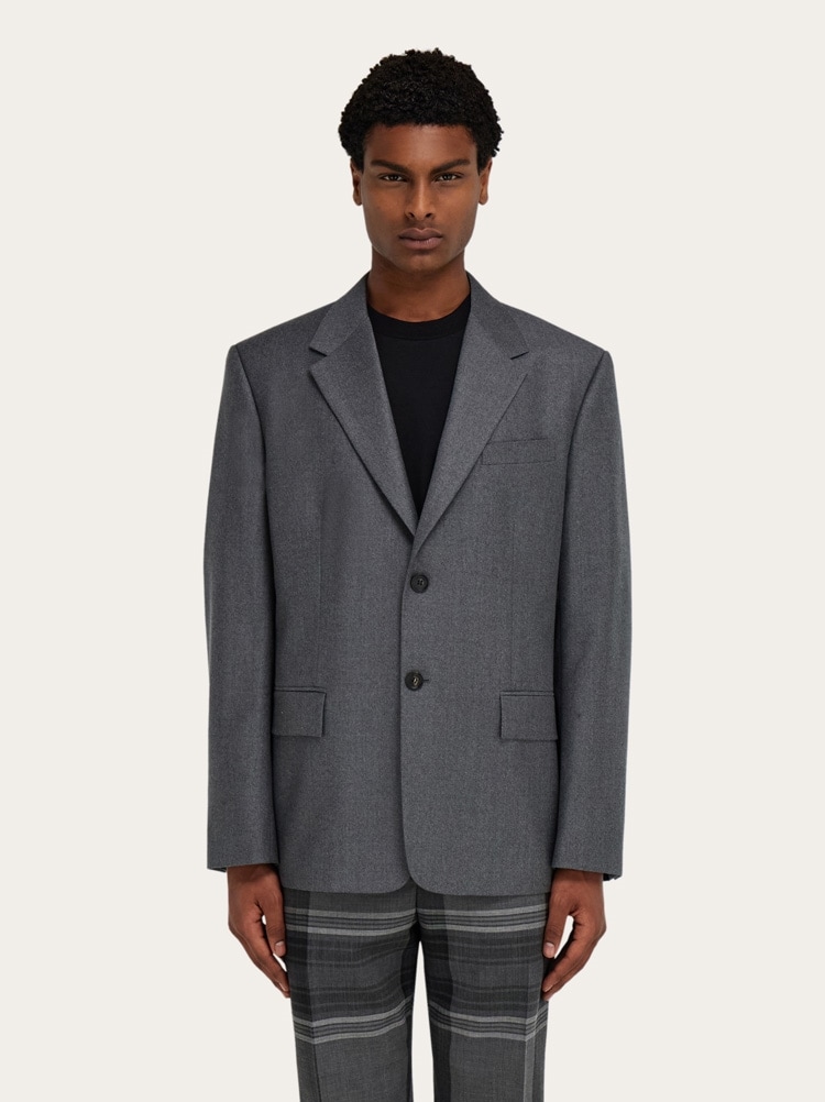 Single breasted flannel blazer Gallery image 2