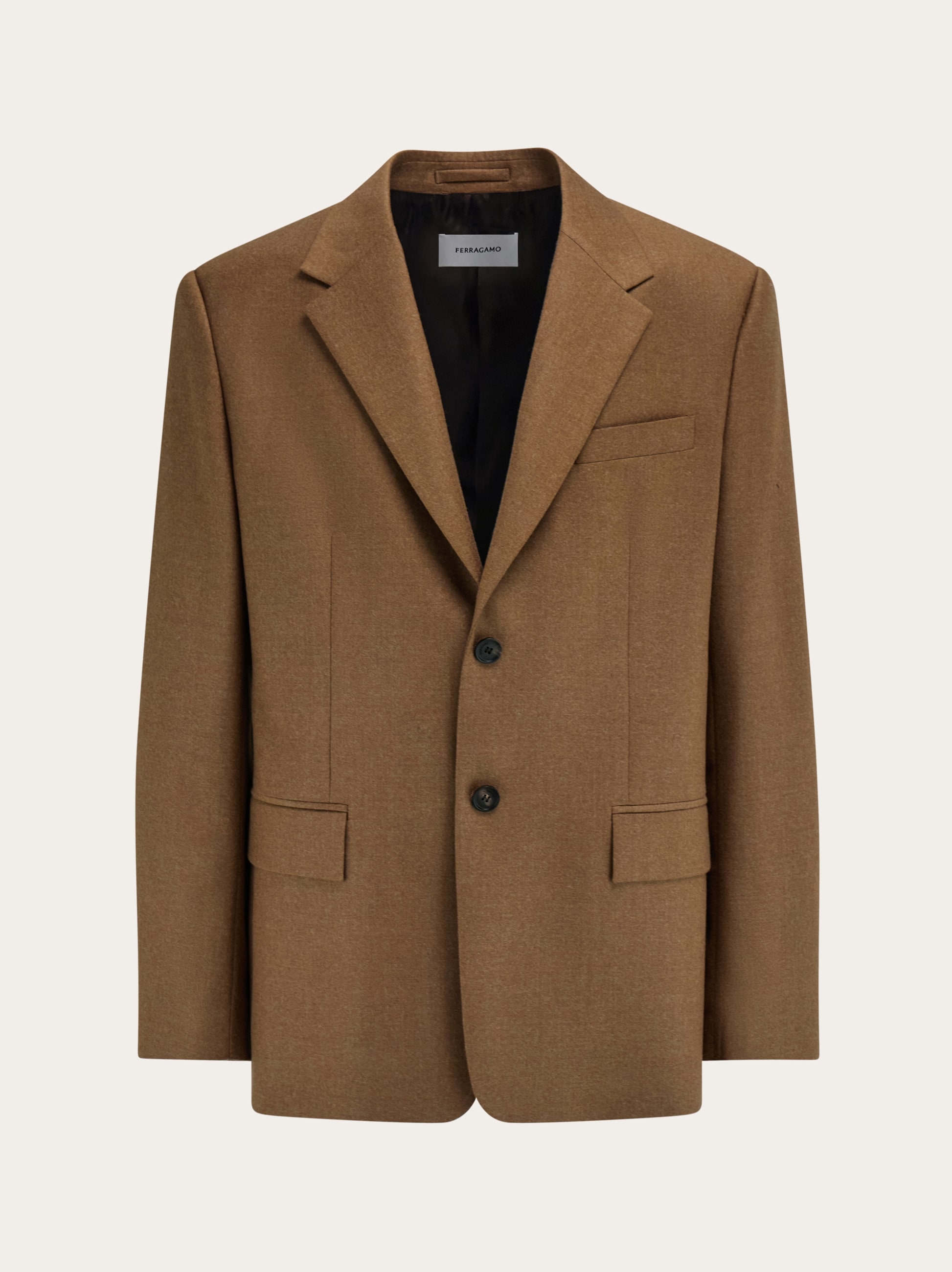 Salvatore Ferragamo テーラードジャケット A5 Single breasted flannel blazer - Men | Ferragamo