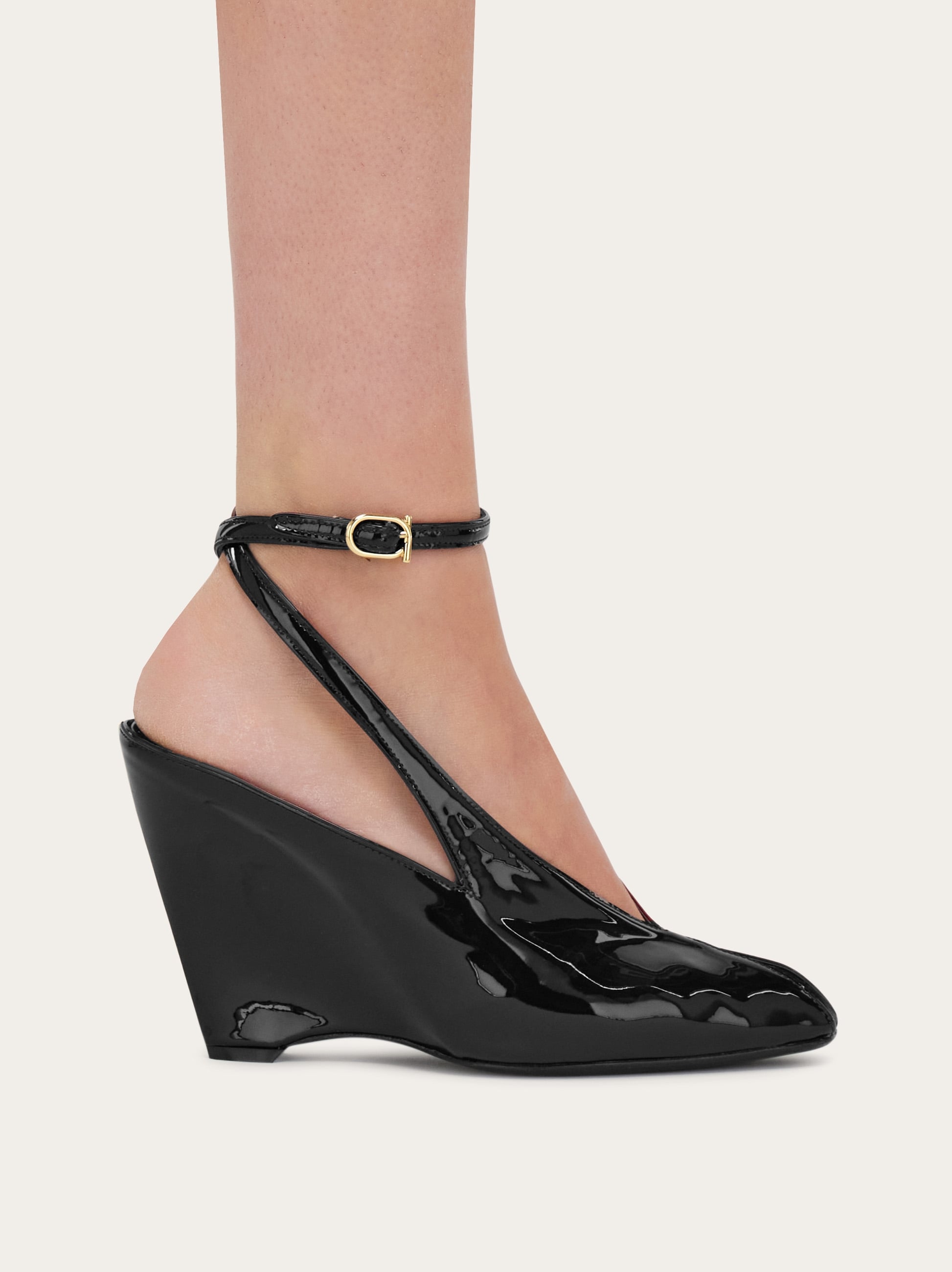 Peep toe wedge sandal - Women | Ferragamo