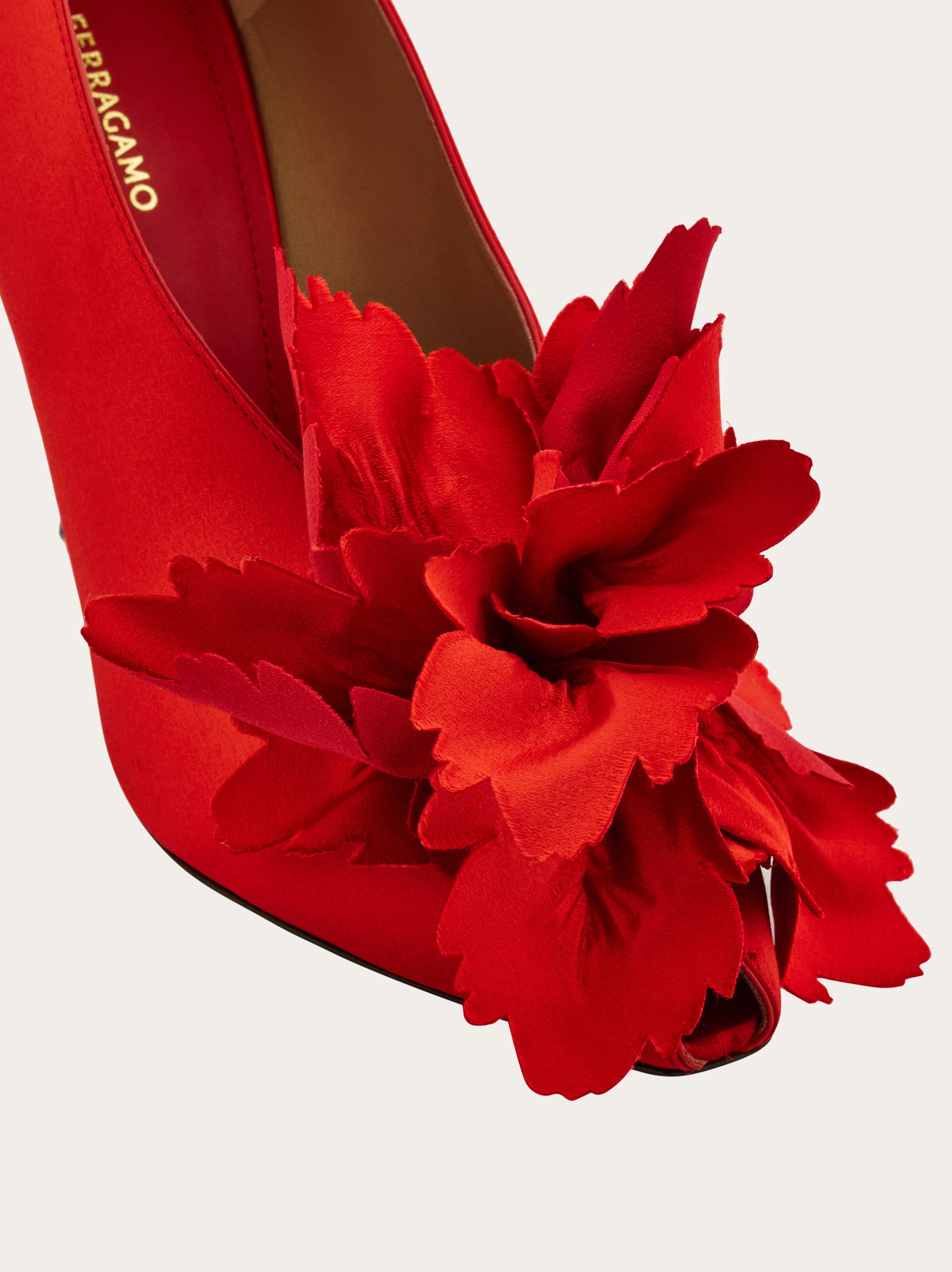 Flower embellished high heel pump Women Ferragamo