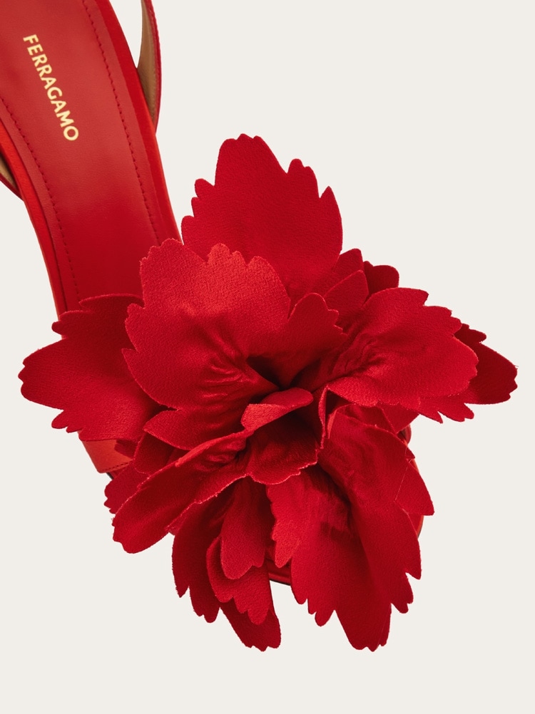 Flower embellished high heel sandal Gallery image 6