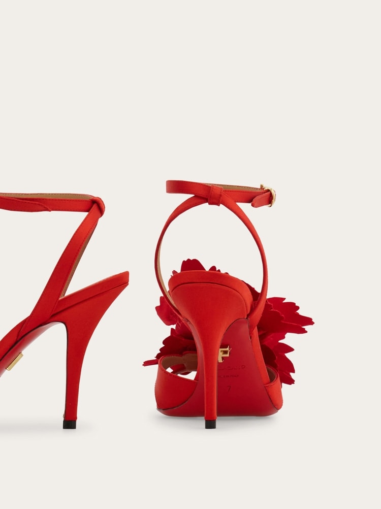 Flower embellished high heel sandal Gallery image 7