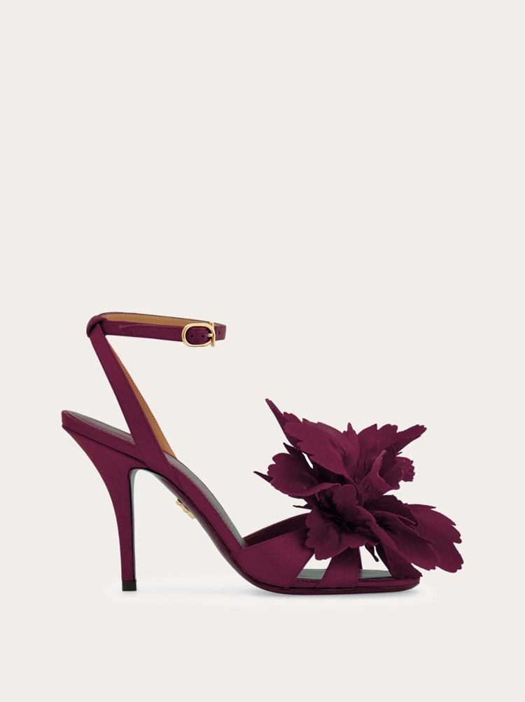 Flower embellished high heel sandal Gallery image 1