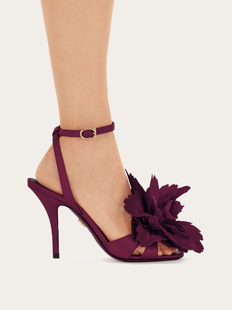 Flower embellished high heel sandal Gallery image 3