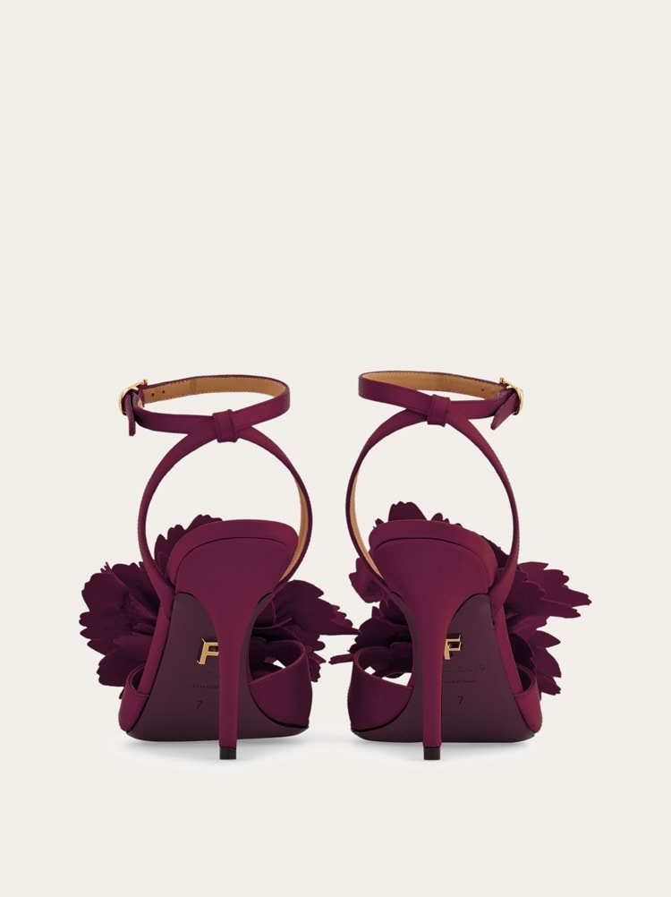 Flower embellished high heel sandal Gallery image 4