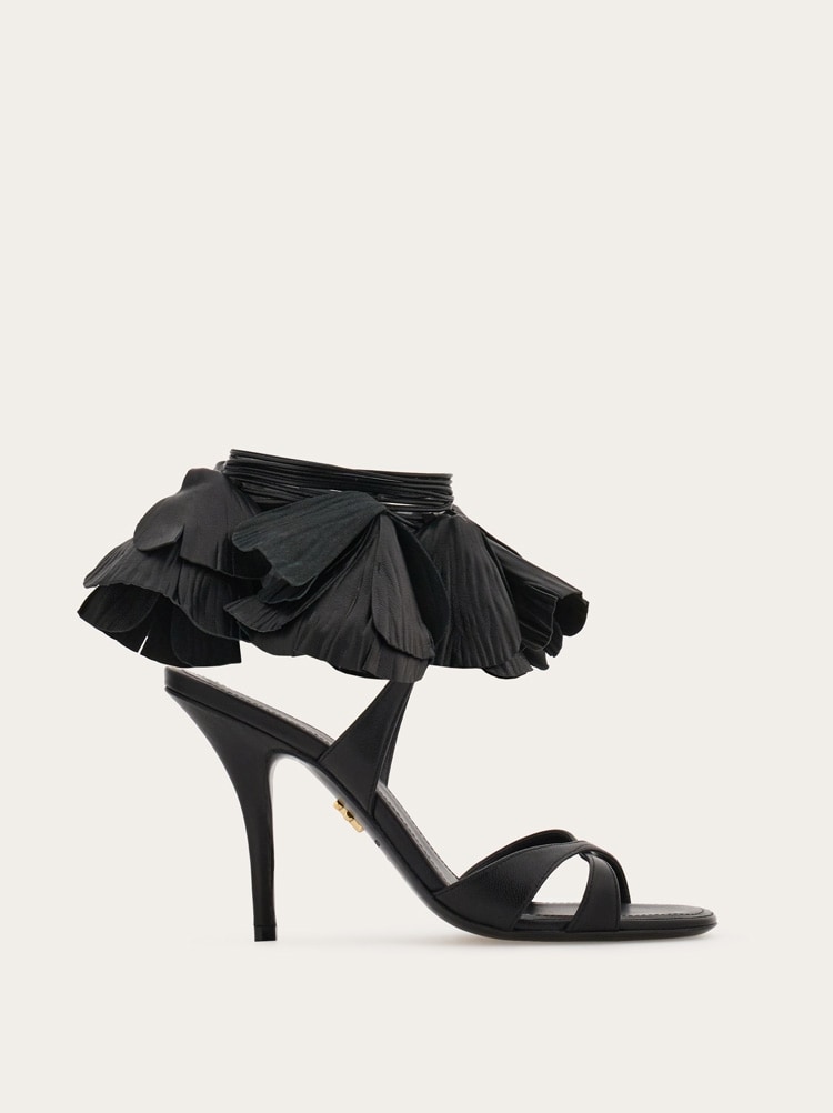 Flower embellished high heel sandal Gallery image 1