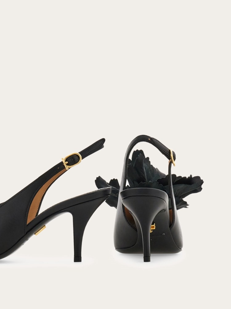 Flower embellished slingback Gallery image 7