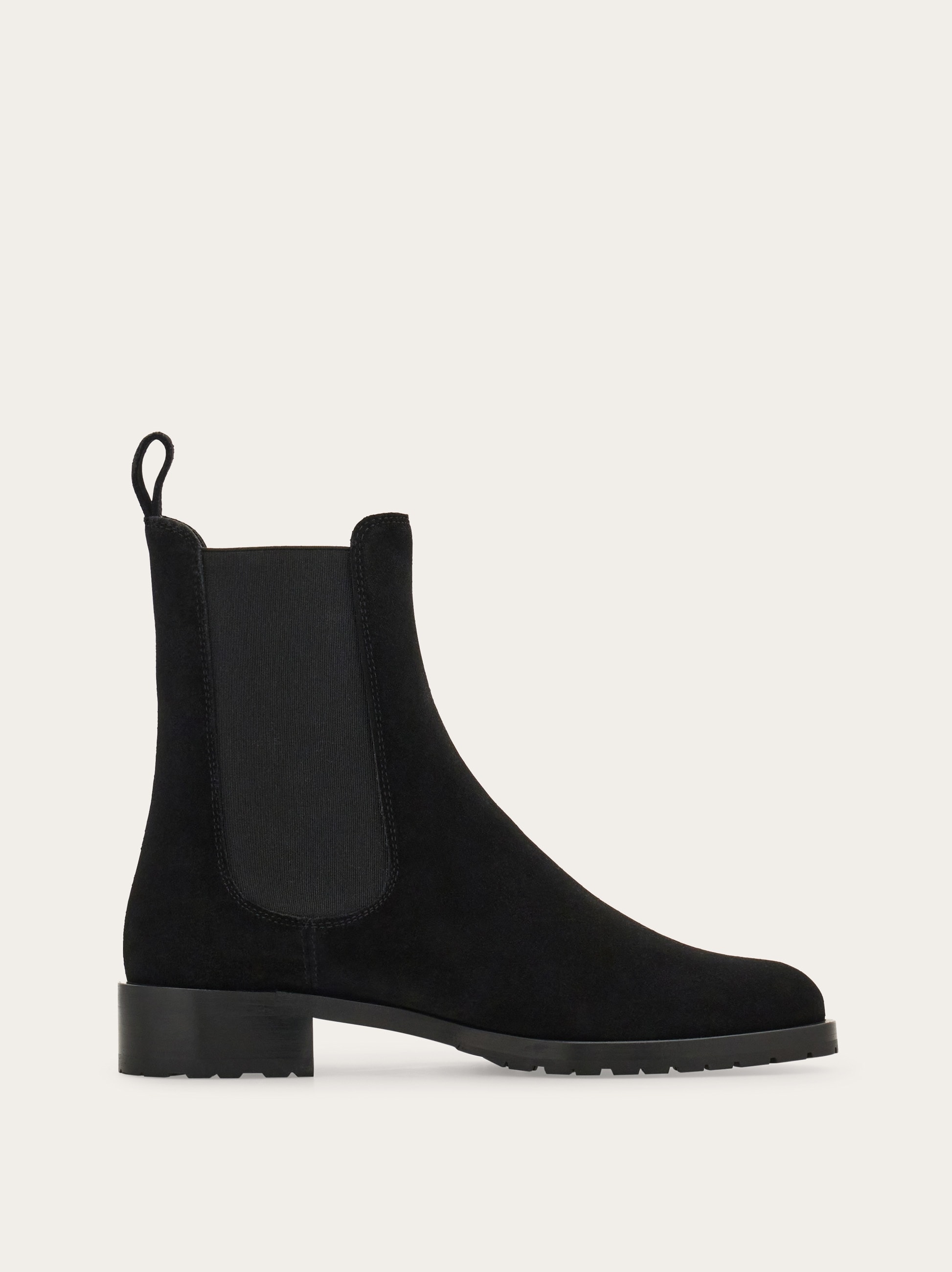 フェラガモ　ブラックスエードブーツ 24〜24.5 フェラガモ ブラックスエードブーツ 24〜24.5 美品