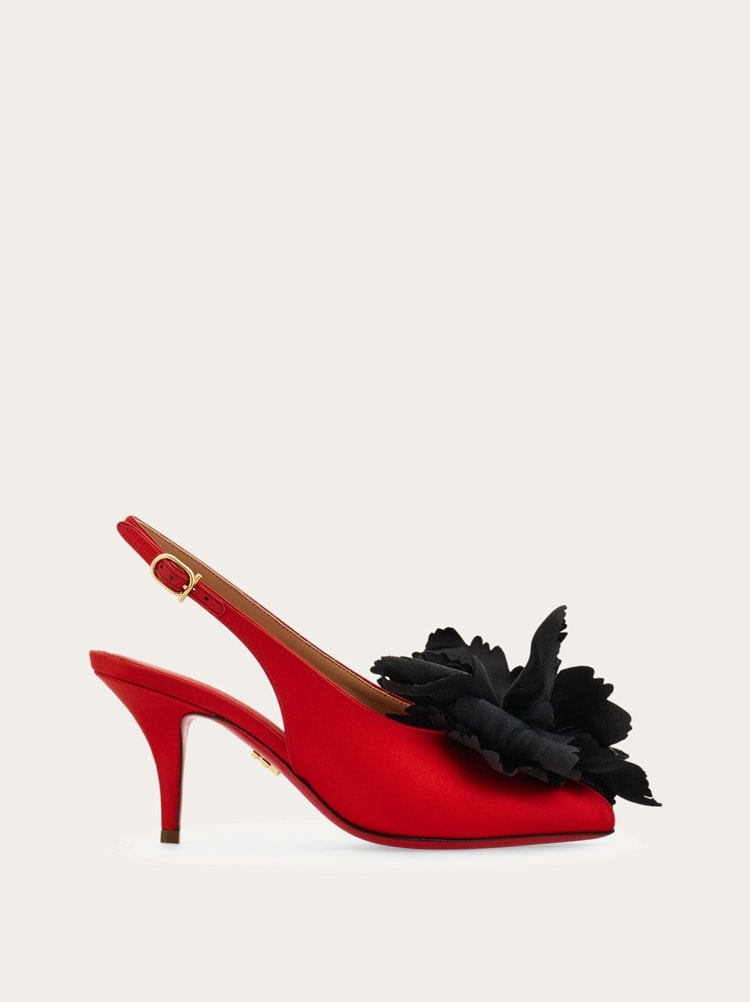 Slingbacks con flor Gallery image 1