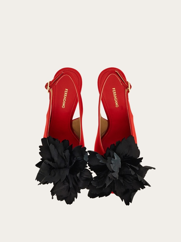 Slingbacks con flor Gallery image 3