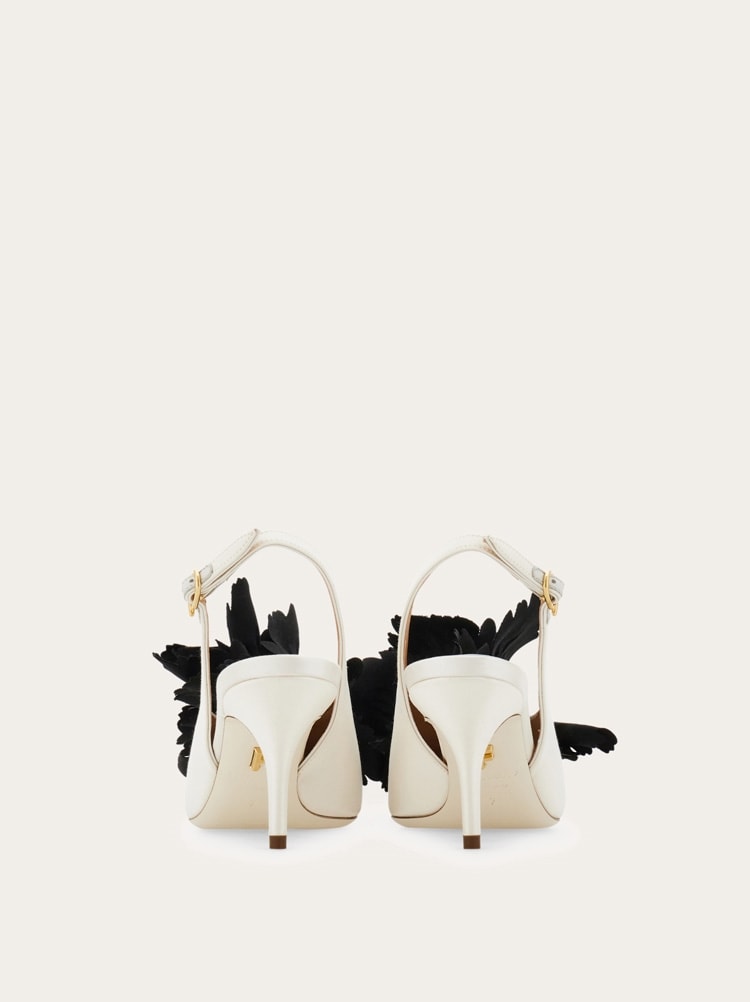 Flower embellished slingback Gallery image 5