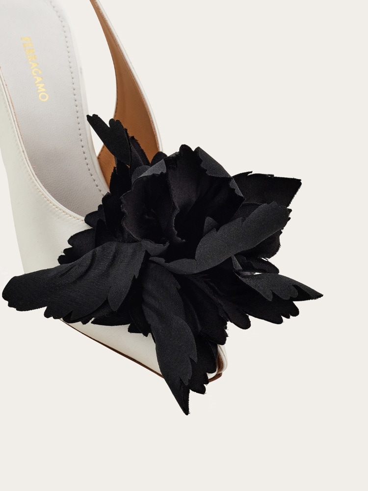 Flower embellished slingback Gallery image 6