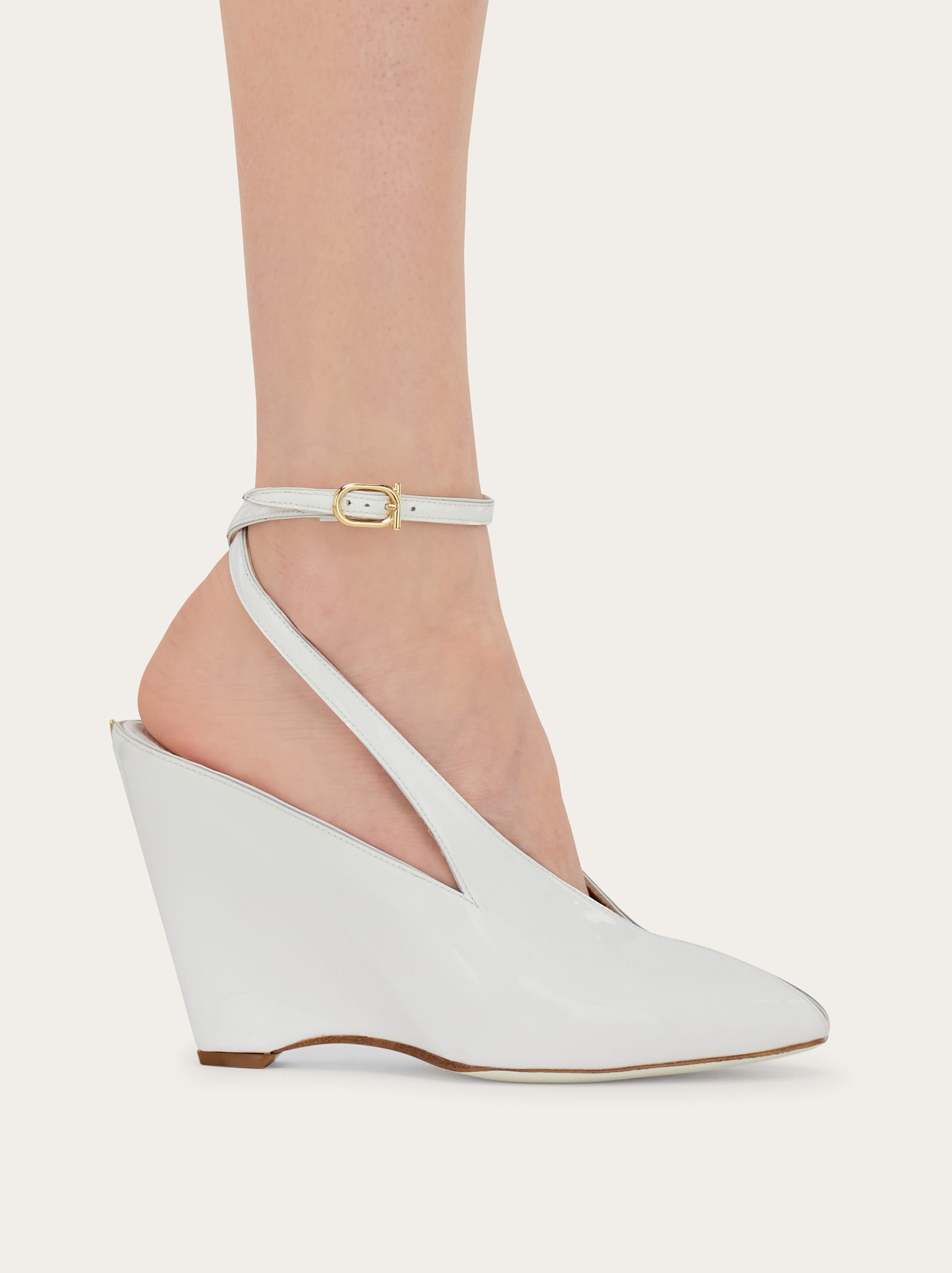 Peep toe wedge sandal - Women | Ferragamo