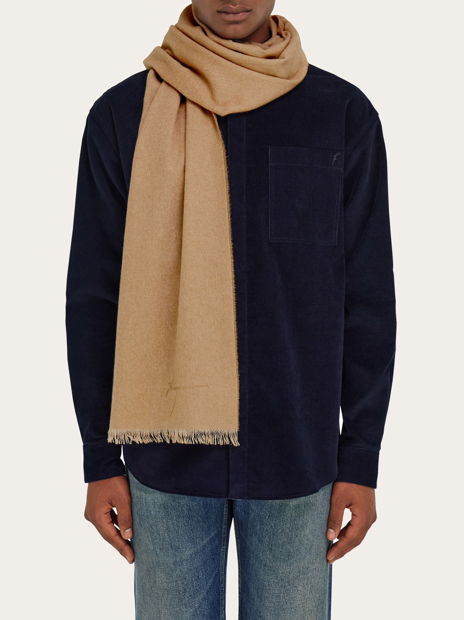 カシミア ストール - メンズ | Ferragamo